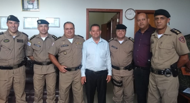 Visita do Comandante Geral da Polícia Militar de MG, à Câmara Municipal de Curvelo