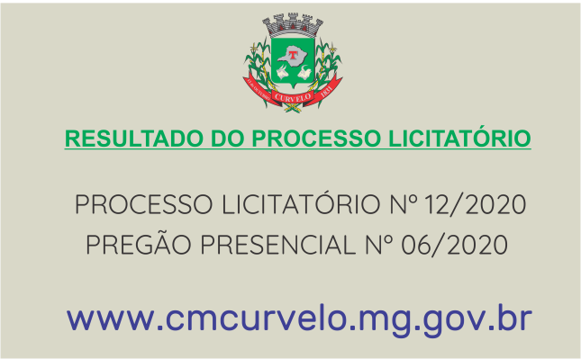 RESULTADO DE JULGAMENTO - PROCESSO LICITATÓRIO N° 12/2020 - PREGÃO PRESENCIAL Nº 06/2020 