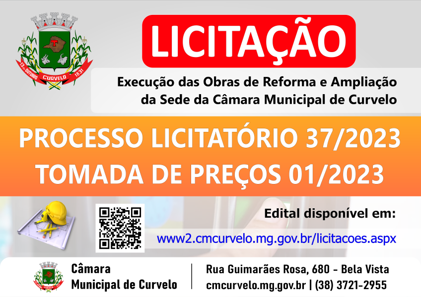 LICITAÇÃO - TOMADA DE PREÇOS 01/2023 - OBRAS DE REFORMA E AMPLIAÇÃO