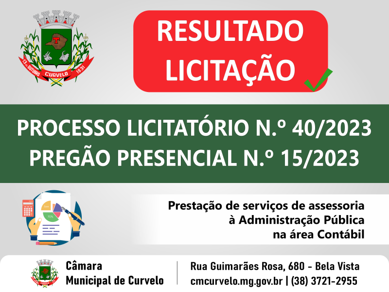 RESULTADO - PREGÃO PRESENCIAL 15/2023 - ASSESSORIA CONTÁBIL